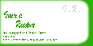 imre rupa business card